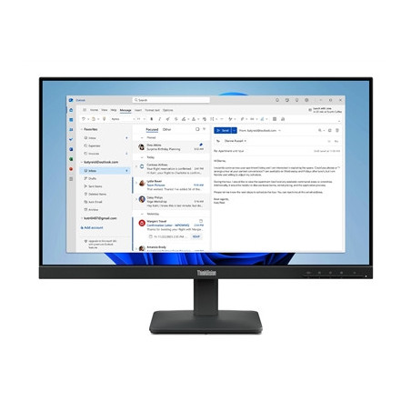 Lenovo ThinkVision S24-4e  Full HD (1920 x 1080)  100Hz  4ms  16:9  IPS  WLED Monitor  HDMI  VGA  Tilt Adjustable  3 Year Warran