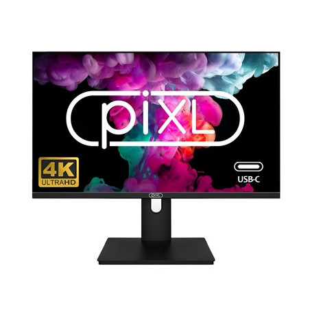 piXL PX27UDH4K 27 Inch 60Hz 4K IPS Monitor with 3840 x 2160 Resolution  5ms Response Time  60Hz Refresh Rate  USB-C  USB-B  USB-
