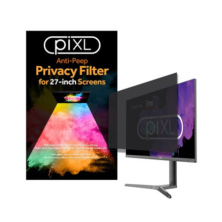 piXL 27 Inch Monitor Security Privacy Screen/ Privacy Filter  Anti-Glare  Anti-Peep  Anti-Static & Blackout