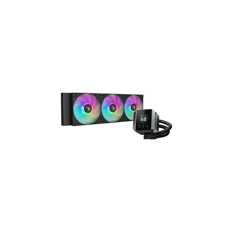 DeepCool Mystique 360 CPU Cooler  ARGB  Personalized Cooling with 2.8“ TFT LCD Screen and Enhanced Pump Performance  5 year warr