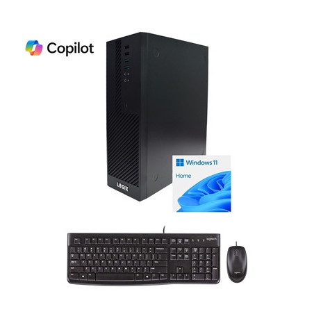 LOGIX 14th Gen Intel Core i3 Quad Core Small Form Factor SFF Home / Office PC with 8GB RAM  500GB SSD  Windows 11 Home  WiFi 6  