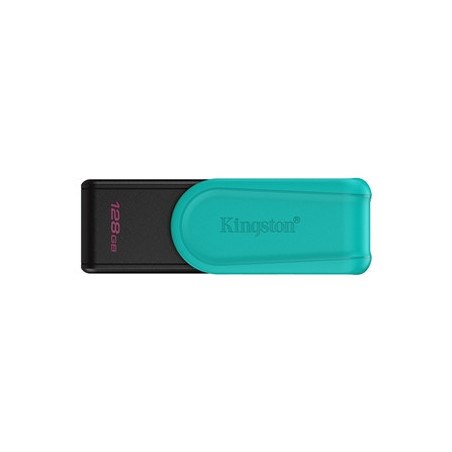Kingston DataTraveler Exodia S DTXS/128GB USB Flash Drive  128GB  USB 3.2  Black/Green  Swivel Cap Design