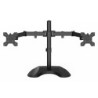 GameMax Dual Monitor Arm Stand LCD Desk Mount Freestanding For Two 13 Inch To 27 Inch Monitors  VESA Dimensions Of 75x75 mm or 1