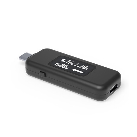 Plugable USBC-VAMETER3 Pass-Through USB-C VA Meter for High Power Devices