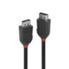 Lindy 36493 3m DisplayPort (M) 1.2 Black Line 4096x2160@60Hz Cable - Black