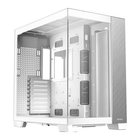 Antec Constellation C8 Aluminum White - Premium Full-View PC Case with Vertical Cooling  Dual Chamber Design  and Extensive Radi