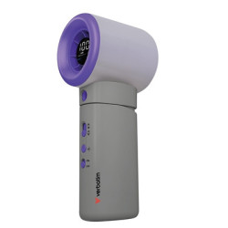 Verbatim Cool 'n' Go Aqua Breeze Handheld Fan  Portable Cooling with Refreshing Mist Spray - Grey/Purple