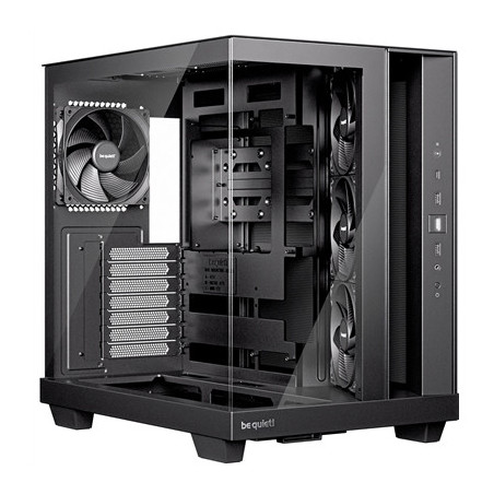 be quiet! Light Base 500 BGW83 Mid-Tower Case  Tempered Glass  4x 120mm PWM Fans  High-Airflow ATX Case  USB-C  360mm Radiator S