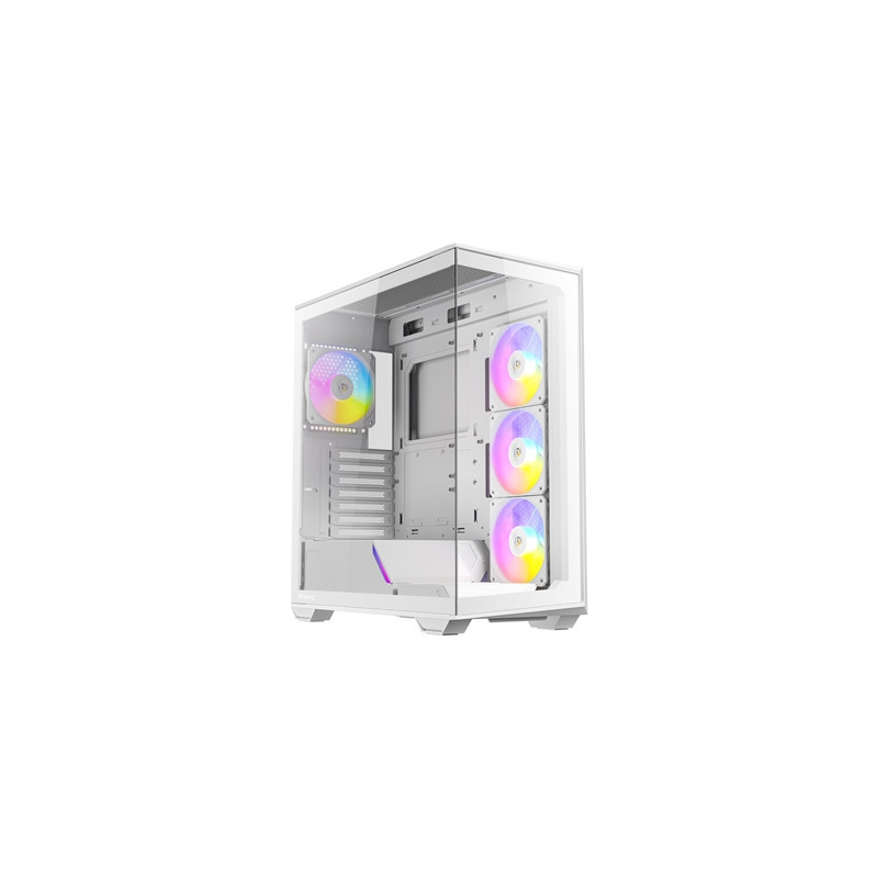 ANTEC Constellation C3 White ARGB Case  270 Full-View Tempered Glass  Dual Chamber  Tool-Free Design  4 x ARGB PWM Fans With Bui