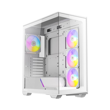 ANTEC Constellation C3 White ARGB Case  270 Full-View Tempered Glass  Dual Chamber  Tool-Free Design  4 x ARGB PWM Fans With Bui