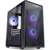 TecWare Forge M2 mATX PC Case  Compact High Airflow Mesh Front Panel  3 x ARGB Fans Included  Hinged Tempered Glass Door  Suppor