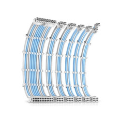 Antec White/Blue PSU Extension Cable Kit - 6 Pack (1x 24 Pin  1x 4+4 Pin  2x 8 Pin  2x 6 Pin)