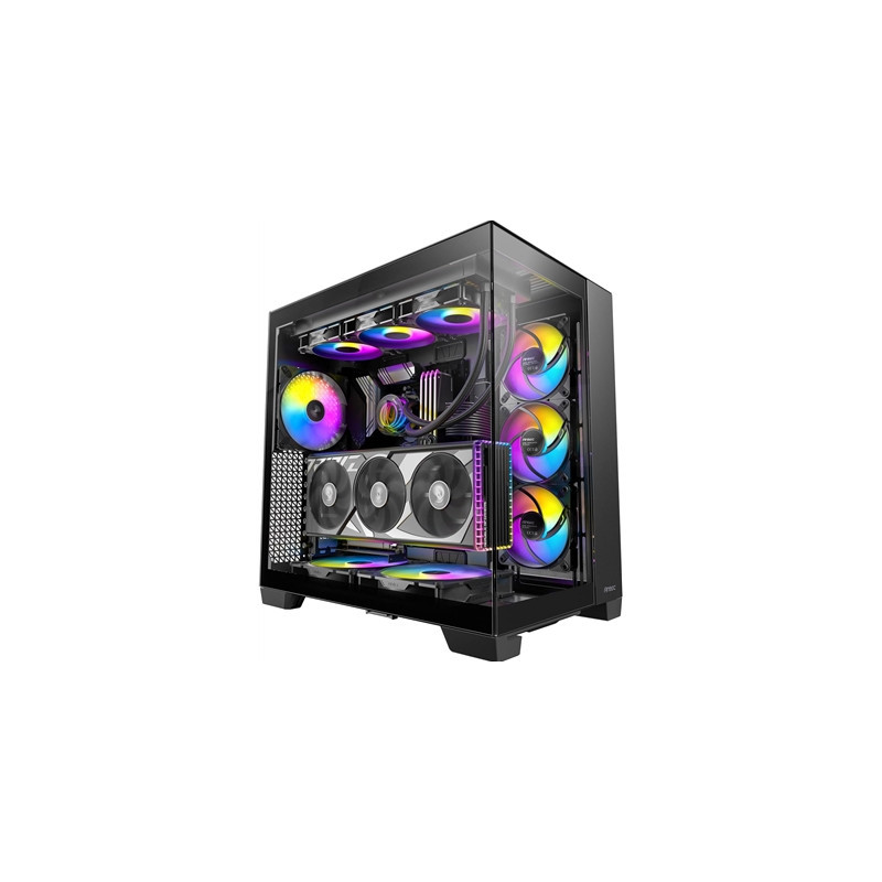 Antec Constellation C8 ARGB Full Tower Case - Premium Design  Dual Chamber Cooling  Tempered Glass Panels  and Advanced Connecti