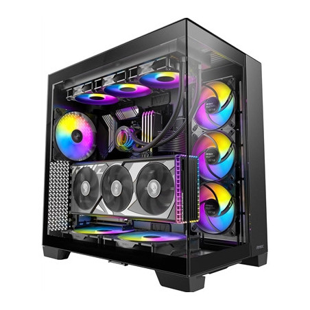 Antec Constellation C8 ARGB Full Tower Case - Premium Design  Dual Chamber Cooling  Tempered Glass Panels  and Advanced Connecti