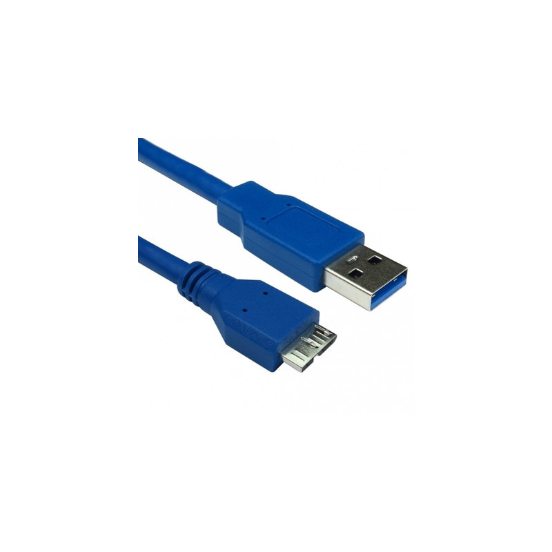 USB 3.0 A (M) to USB 3.0 Micro B (M) 0.75m Blue OEM Data Cable