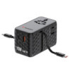 Verbatim Charge 'n' Travel 70W 2C Retractable Universal Travel Adapter Black  Fast Charging up to 70W