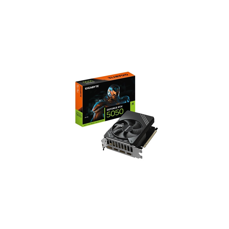 Gigabyte NVIDIA GeForce RTX 5050 D6 8GB GDDR6 Graphics Card  2560 CUDA Cores  2572 MHz Core Clock  Single Fan  2x DisplayPorts /