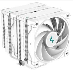 DeepCool AK620 WH Fan CPU Cooler  Universal Socket  Dual Powerful 120mm FDB PWM White Fans  1850RPM  6 Heat Pipes  260W Heat Dis