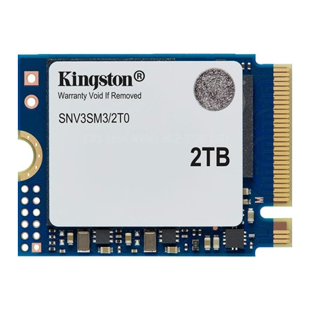 Kingston NV3 2TB PCIe 4.0 M.2 2230 NVMe SSD for Handheld Consoles  Small Form Factor PCs & Laptops  6 000MB/s read & 5 000MB/s w