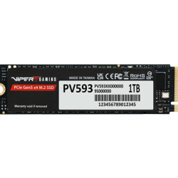 Partiot PV593 (PV593P1TBM28H) 1TB NVMe SSD  M.2 Interface  PCIe Gen5 x4  2280  Read/Write up to 14 000 / 13 000 MB/s  5 Year War