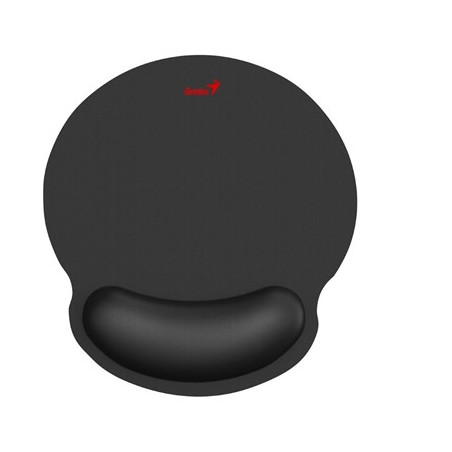 Genius G-WMP100 Ergonomic Mouse Pad with Wrist Rest for Support and Comfort with Anti-Slip Rubber Base  Black