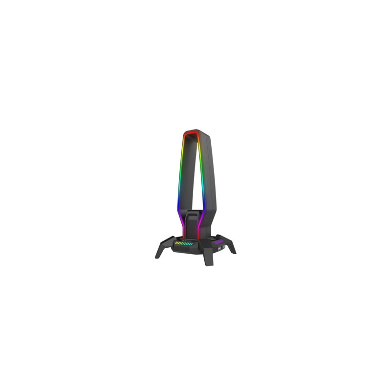 Marvo Scorpion HZ-10 Kobe 30 USB RGB Gaming Headset Stand and Hub (Black)
