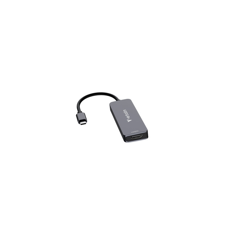 Verbatim USB-C Essentials Multiport Hub 4 Port Hub HDMI  USB-C PD  USB-A 3.2 Gen 1  USB-A  Supports Up To 100W Power Delivery