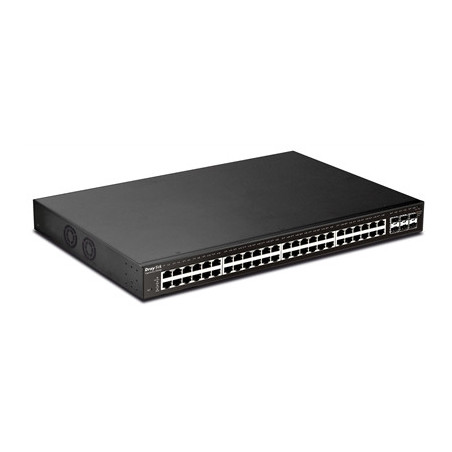 DrayTek VSP2540XS-K VigorSwitch P2540XS 48 Port POE Fully Managed Layer 2+ Switch with 6x 10GbE SFP Ports