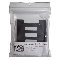 Evo Labs 2.5 INCH to 3.5 INCH Single Internal Drive Bay Adapter  Metal  for 2.5 INCH SSD/HDD