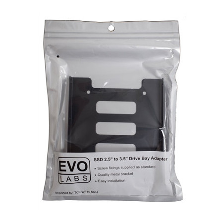 Evo Labs 2.5 INCH to 3.5 INCH Single Internal Drive Bay Adapter  Metal  for 2.5 INCH SSD/HDD