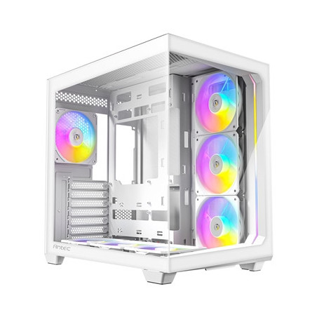 ANTEC Constellation C5 White ARGB Case  270' Full-View Tempered Glass  Dual Chamber  Support Back-Connect Motherboards  7 x ARGB