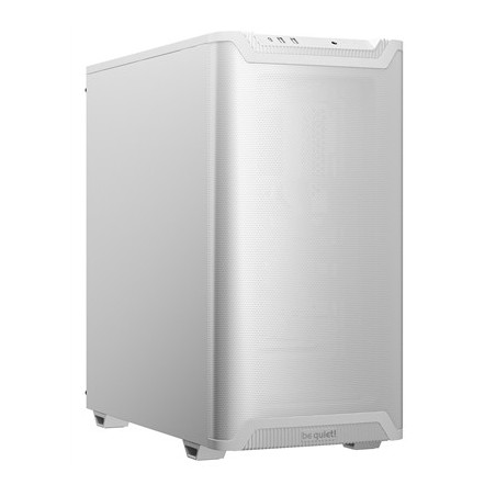 be quiet! Pure Base 501 Airflow White ATX Mid Tower Case with USB-A  USB-C  2 x Pure Wings 2 140mm Black PWM Fans  Sleek Front P