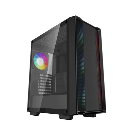 DeepCool CC560 ARGB V2 Case  Gaming  Black  Mid Tower  1 x USB 3.0 / 1 x USB 2.0  Tempered Glass Side Window Panel  Abundant Air