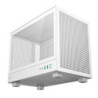 DeepCool CH160 Ultra-Portable Gaming Case White Micro Tower with Tempered Glass Side Window Panel  Advanced Cooling  USB 3.0/USB