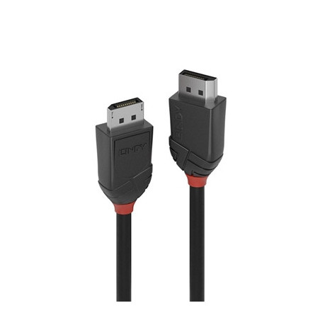 Lindy 36493 3m DisplayPort (M) 1.2 Black Line 4096x2160@60Hz Cable - Black