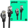 Prevo CAT6-BLK-3M Network Cable  RJ45 (M) to RJ45 (M)  CAT6  3m  Black  Oxygen Free Copper Core  Sturdy PVC Outer Sleeve & Clip 
