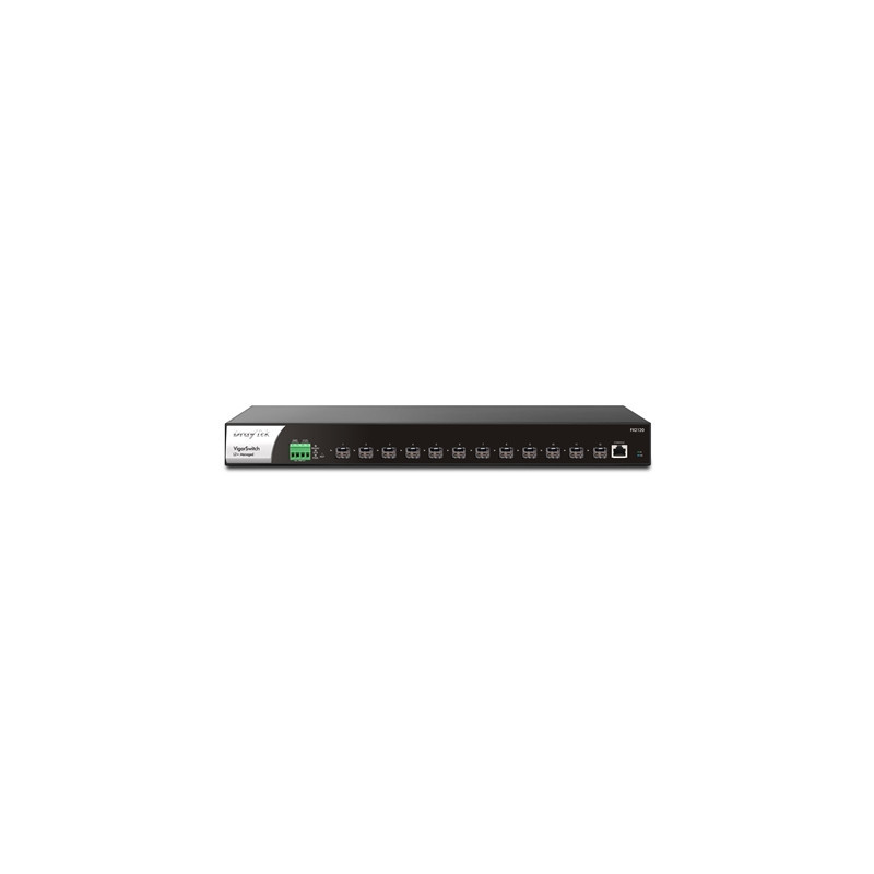 DrayTek VSFX2120-K VigorSwitch FX2120 12-Port Layer 2+ Managed Rackmount 10-Gigabit SFP+ Switch