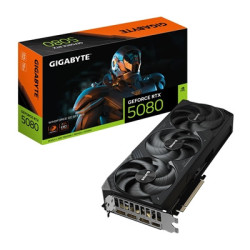 Gigabyte NVIDIA GeForce RTX 5080 WINDFORCE OC SFF 16GB GDDR7 Graphics Card  10752 CUDA Cores  2670 MHz Core Clock  Triple Fan  3