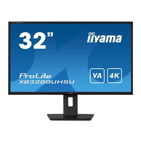 iiyama PROLITE XB3288UHSU-B5 32 Inch 4K Monitor  IPS  3ms  60hz  FreeSync  HDMIx2  Display Port  USB Hub  PIP  Speakers  Int PSU