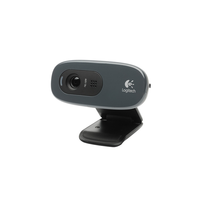 Logitech C270 HD Webcam  HD 720p/30fps  Widescreen HD Video Calling  HD Light Correction  Noise-Reducing Mic  For Skype  FaceTim