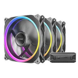 Antec Neo Prizm T3 120 ARGB PWM Case Fan (3-Pack) - Hydro Bearing  600-2000 RPM  Black