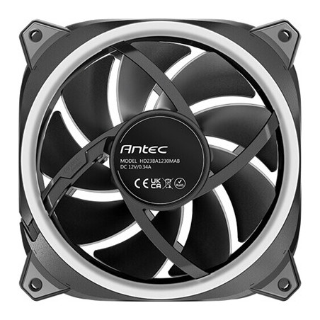 Antec Neo Prizm T3 120 ARGB PWM Case Fan - Hydro Bearing  600-2000 RPM  Black