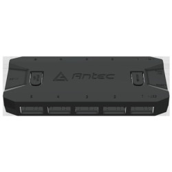 Antec ARGB & Fan Controller - 5 PWM Fan Ports  5 ARGB LED Ports  SATA Power  Compact Design  2-Year Warranty