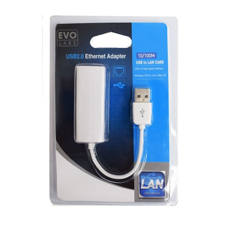Evo Labs 10/100 USB 2.0 to Ethernet Adapter