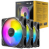 Antec Tranquil 120 ARGB 3-Pack Case Fans with Controller - 120mm High Performance PWM Fans with Addressable RGB Lighting and Fan