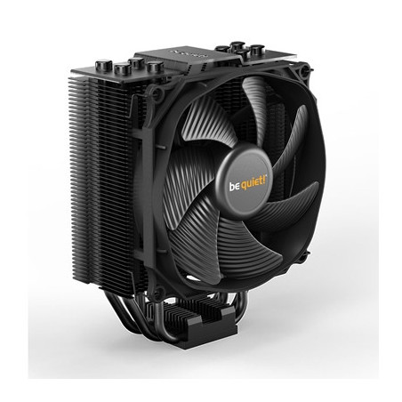 be quiet! Dark Rock Slim Fan CPU Cooler  Universal Socket  Silent Wings 3 120mm PWM Black Cooling Fan  1500RPM  4 Heat Pipes  18