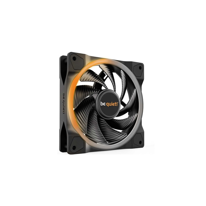 be quiet! Light Wings PWM High Speed Addressable RGB Fan  120mm  2500RPM  4-Pin PWM Fan & 3-Pin ARGB Connectors  Black Frame  Bl