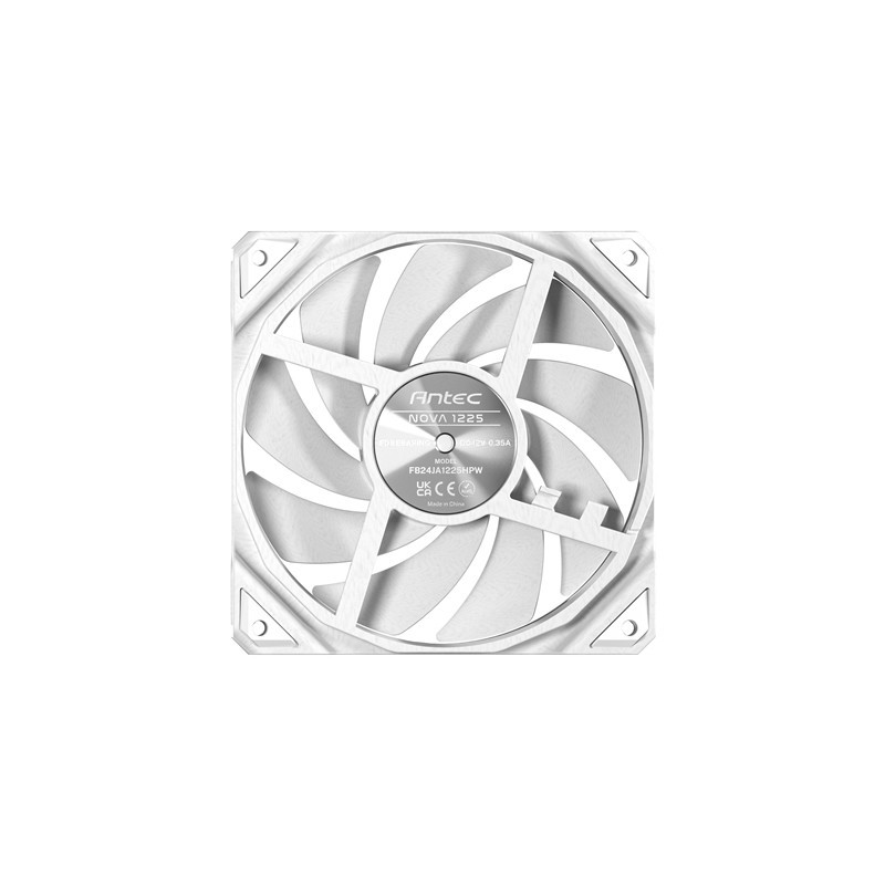 Antec NOVA 120 PWM Fan  White  High-Performance Cooling with Fluid Dynamic Bearing  Precise Three-Phase Speed Control  Industria