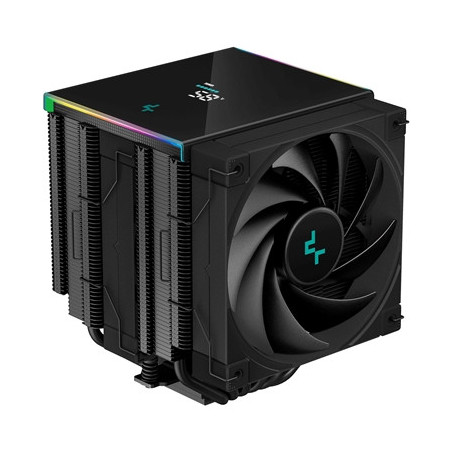 DeepCool AK620 Digital CPU Cooler  Black  2x 120mm Fan  Dual Tower  ARGB  6x Direct Touch Copper Heatpipes  Intel/AMD
