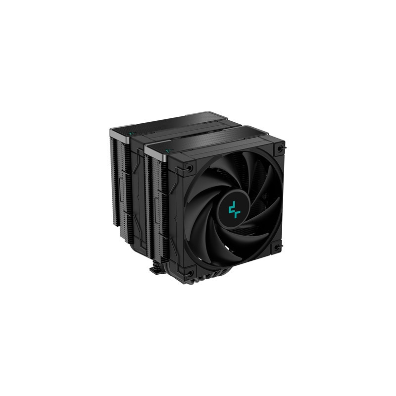 DeepCool AK620 ZERO DARK CPU Cooler  2x120mm Fan  1850rpm  68.99 CFM  PWM  Aluminium Fins  Copper Heatpipes  Intel/AMD